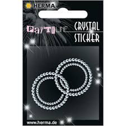Picture of CRYSTAL STICKERS INTERLOCKING CIRCLES